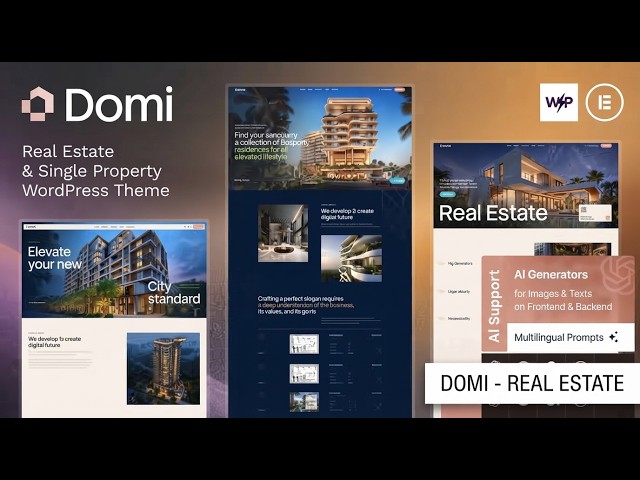 Domi – WordPress Corporate Business Theme for Real Estate