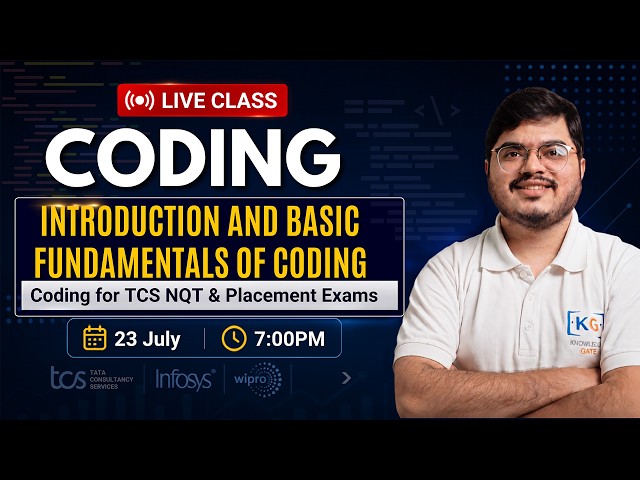 Coding for Placement and TCS NQT 2027 | Coding Ability for Placements