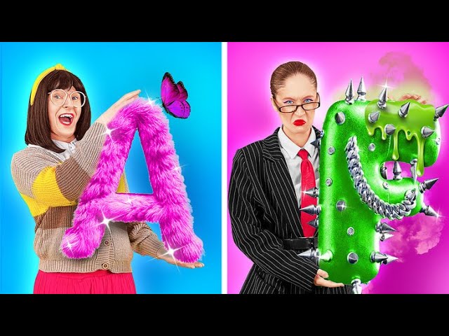 Kind Teacher vs Angry Teacher! Funny School hacks and Awkward Situations!