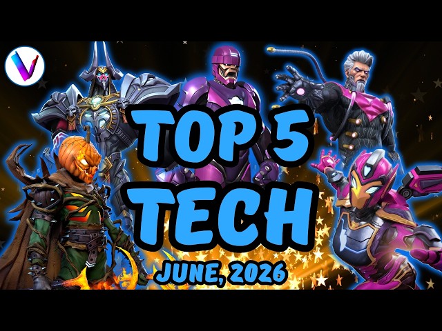 Top 5 Best Tech Champions in MCoC - June, 2026 - Vega's Tier List