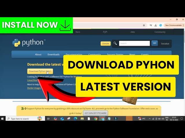 Python Latest Version Install Tutorial (Windows 10/11)