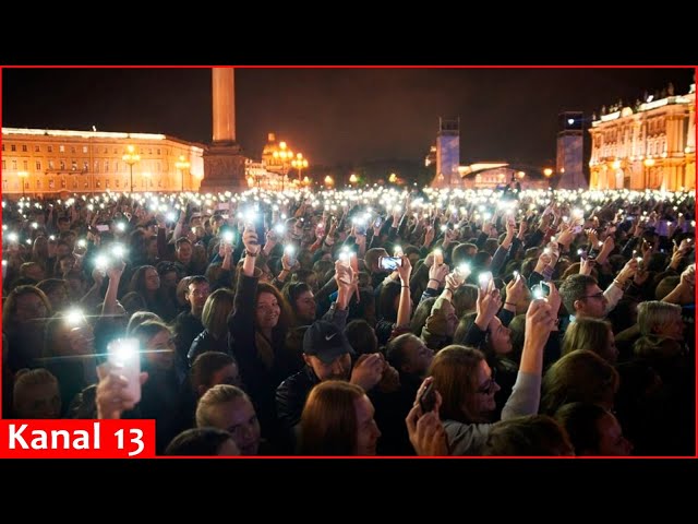 A bold protest against Putin's Russia in St. Petersburg: Young people demand change in streets