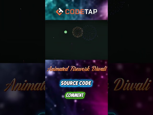 Animated Firework Diwali | HTML CSS JavaScript Project ,#javascript #projects