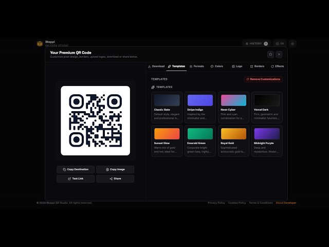 Bkappi QR Code Studio | Generador Profesional de Códigos QR Gratis y Offline