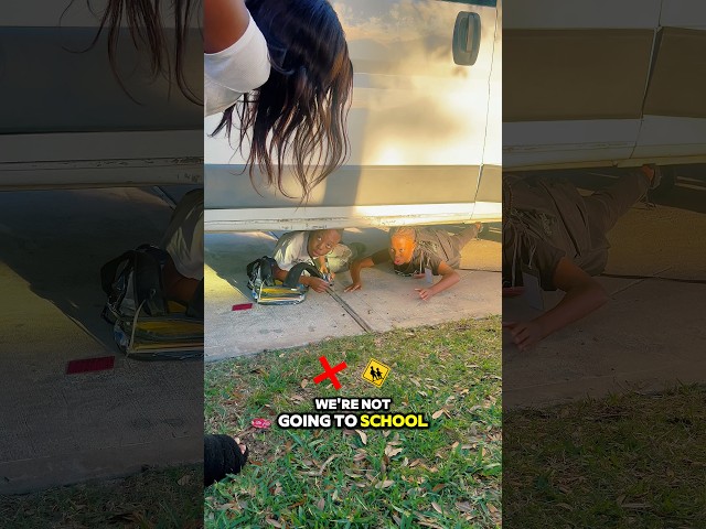 Mom catches kids skipping school #shorts