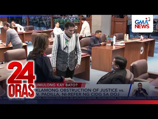 Obstruction of justice rap eyed vs Padilla over dela Rosa 'escape' | 24 Oras