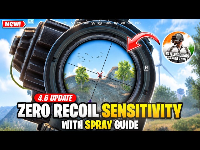 New BGMI 4.6 Sensitivity Settings + Laser Spray Guide | Best Low Recoil Control for All Devices!