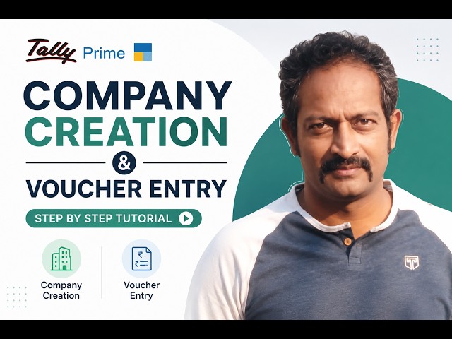 Tutorial on company creation and voucher entry