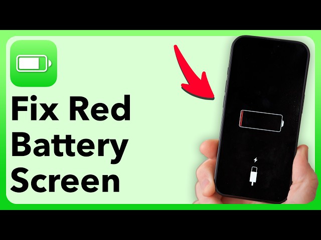How To Fix iPhone Stuck on Red Battery Screen (Even When Plugged In)