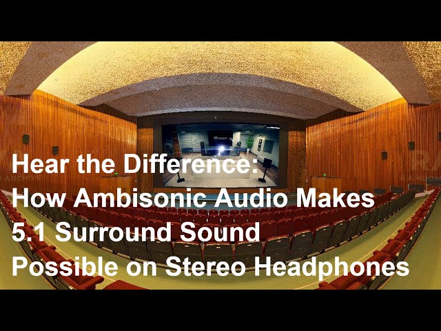 Hear the Difference: How Ambisonic Audio Makes 5.1 Surround Sound Possible on Stereo Headphones