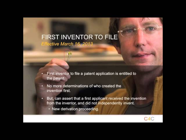 America Invents Act (Effective 3/16/13) - Highlights of Changes to US Patent Law