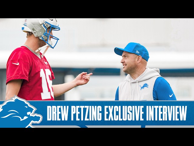Drew Petzing Exclusive Training Camp Interview | Detroit Lions