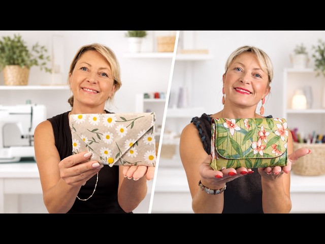 2 TUTORIALES DE COSTURA FÁCILES | CARTERAS DE TELA PARA REGALAR, VENDER O USAR / RECOPILACIÓN