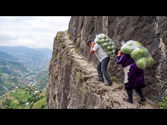 They Risked Their Lives Carrying 300 Kg of Watermelons Through Dangerous Mountains
