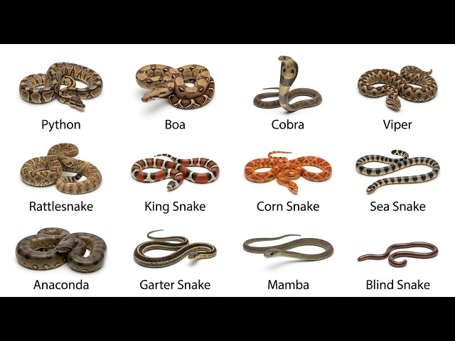 Every Type of Snake Explained in 6 Minutes🐍
