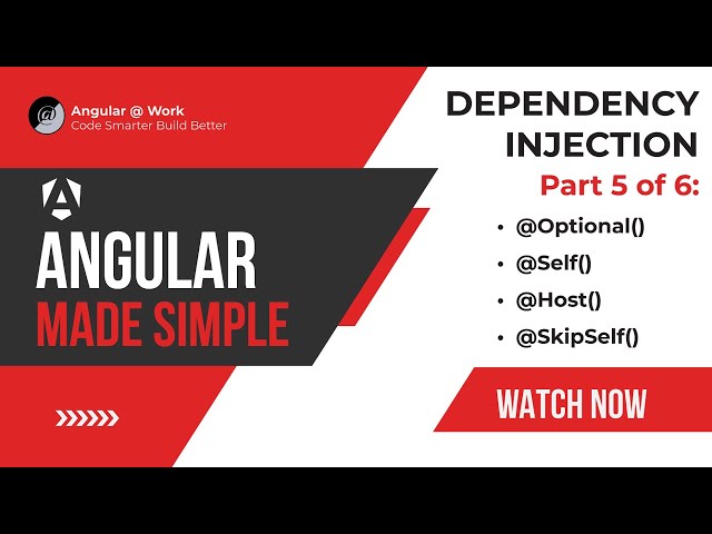 Angular Made Simple: Dependency Injection Series - Pt.5