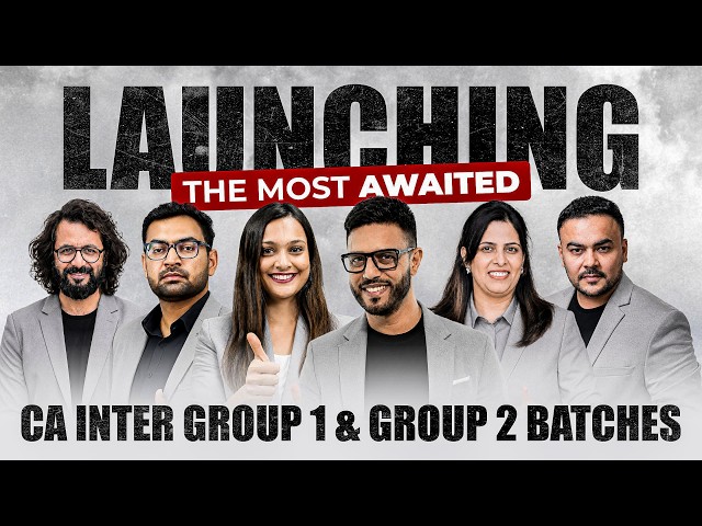 Launching the Most Awaited CA Intermediate Group 1 & Group 2 Batches | ASPC