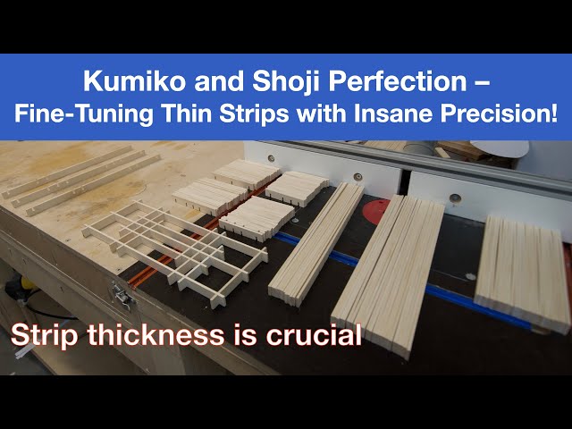 Kumiko and Shoji Perfection | Fine Tuning Thin Strips with Insane Precision!