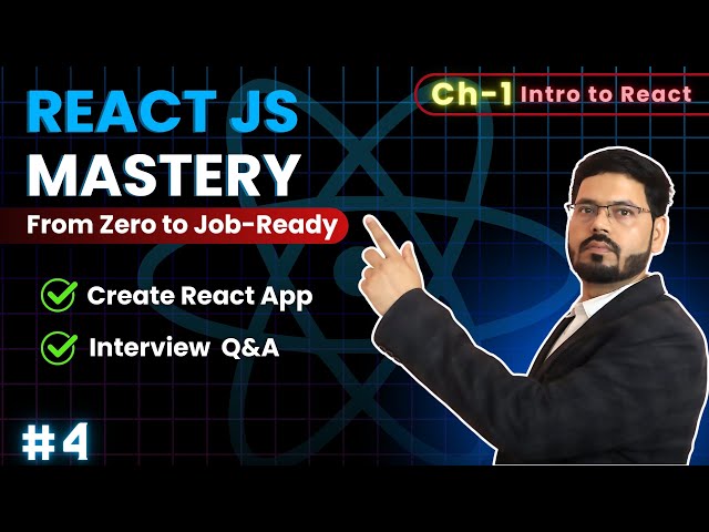 React JS Mastery: Ch 1 – How to Install React| create-react-app | Intro to React | Techeducoder #ep4