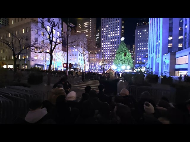 Rockefeller Christmas lighting night