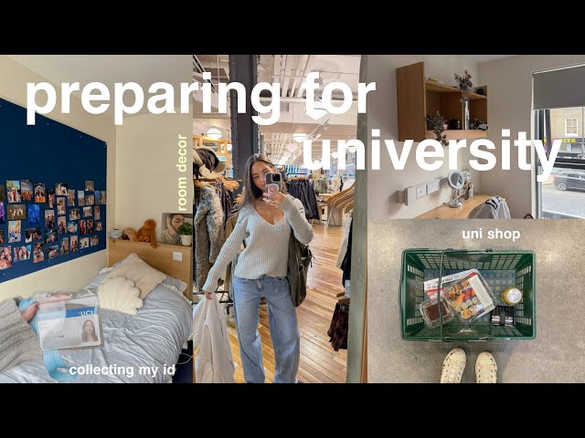 prepare with me to move into university | last week at home vlog