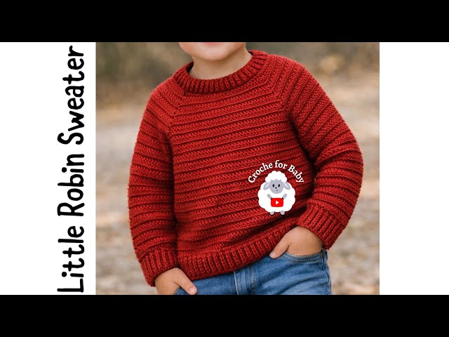 Little Robin Sweater Crochet Tutorial Beginner Friendly