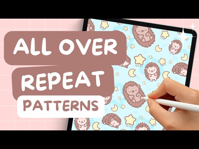 How to Make an ALL OVER Seamless Repeat Pattern in Procreate | Easy Seamless Patterns