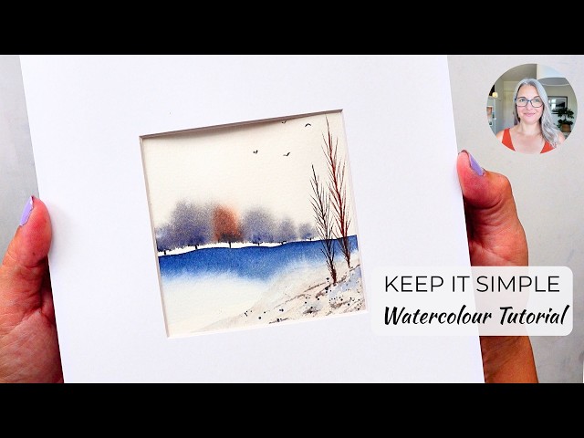 Easy Watercolour for Beginners | A Simple Minimalist Landscape