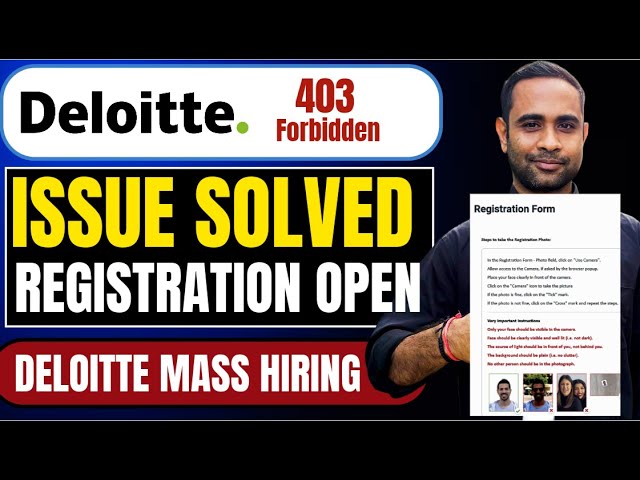 Deloitte NLA 403 Registration issue Solved | Deloitte NLA 403 issue Solved