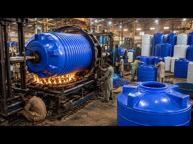 How They Convert Plastic Rubbish Into Water Tank | Amazing Mass Production 
