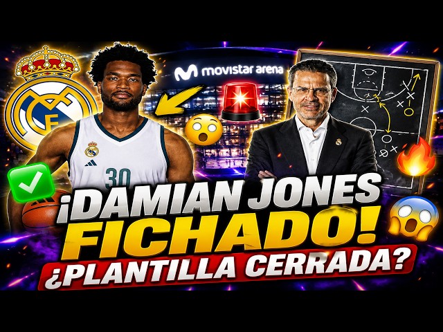 🟣⚪🏀DAMIAN JONES SIGNED, IS THE ROSTER CLOSED? REAL MADRID BASKETBALL BREAKING NEWS!