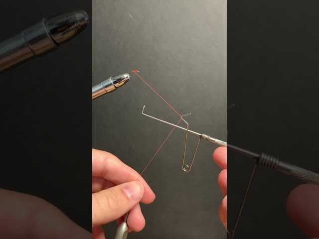 How to use a Thompson Style Whip Finisher #fishing #flytying #shorts #flies #flyfishing #tools