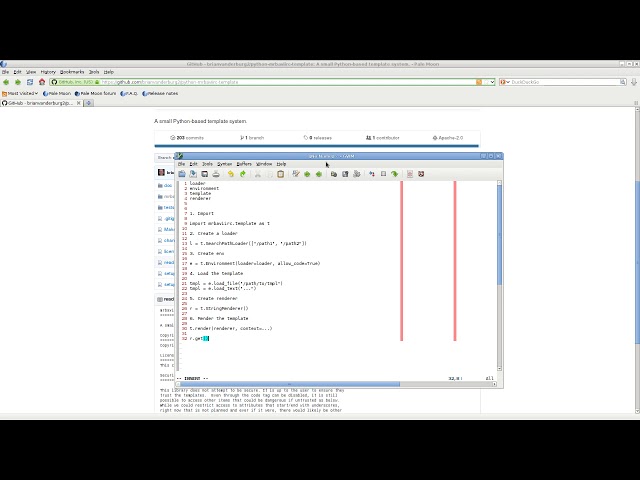 Python template engine