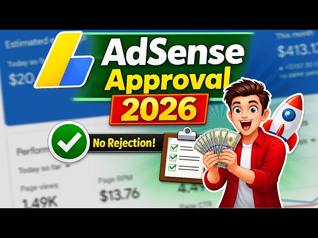 AdSense Approval 2026 Method Instant Active Dashboard With Html5 Script (100% Working)