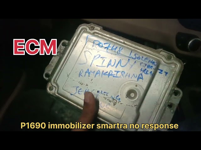 Vehicle starting problem(ECM) immobilizer smartra no response 