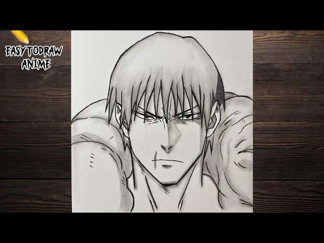 How to draw Toji Fushiguro from Jujutsu Kaisen || Step by step || Easy anime drawing 