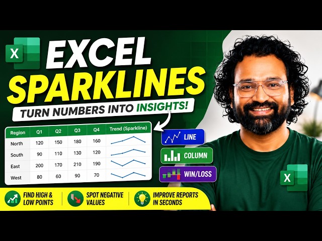 Excel Sparklines Tutorial Create Mini Charts for Data Visualization