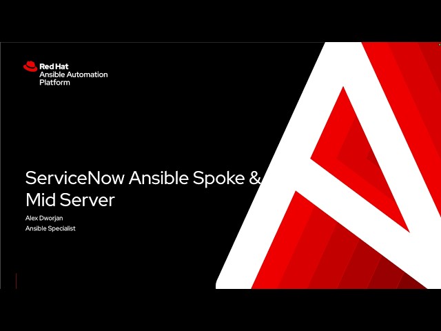 ServiceNow Ansible Spoke & Mid Server