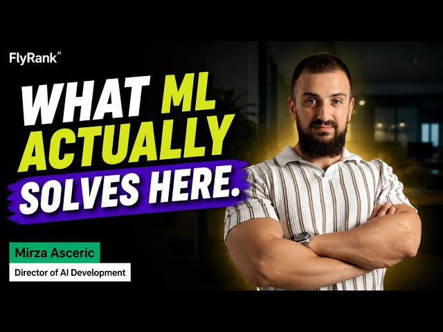 FlyRank Internship ML: What ML Actually Solves Here (week 2) w/ Mirza Asceric