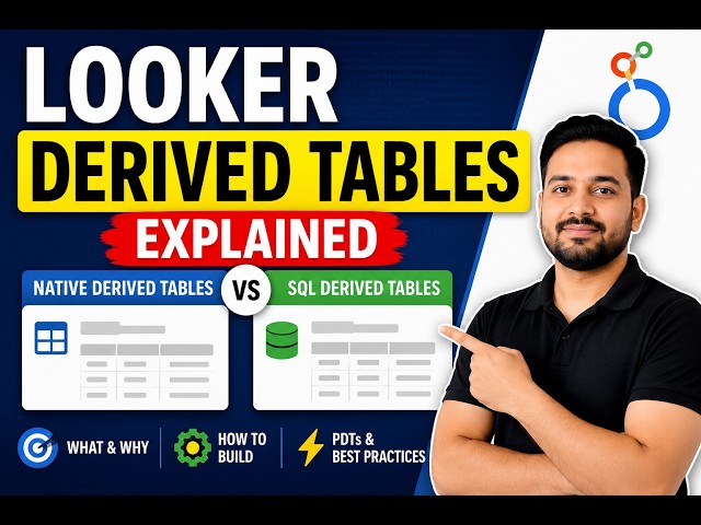 Looker Derived Tables Explained | Native vs SQL Derived Tables | LookML Tutorial