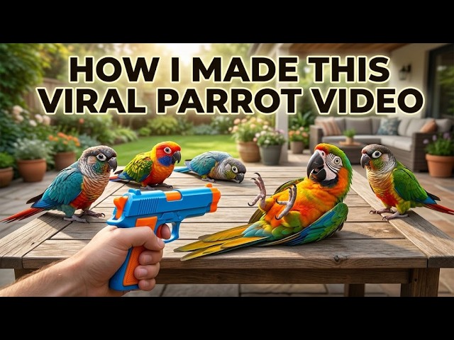 How I Made This Viral Parrot Video with AI