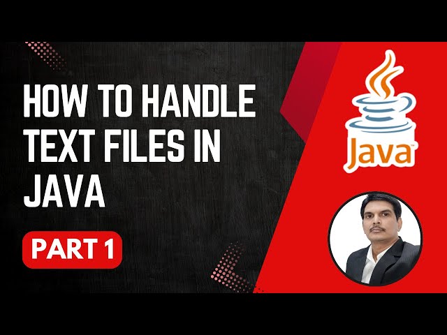 Handling Text Files in Java | Folder Operations | Part 1