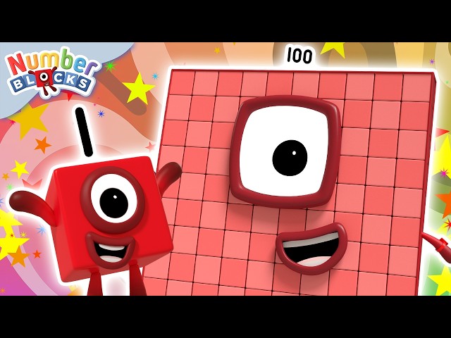 Magical math with Numberblock 100! | Learn to count | Numberblocks