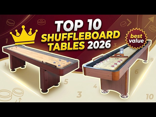 Best Shuffleboard Table 2026 | Top 10 Best Indoor Shuffleboard Tables for Home Recreation Rooms