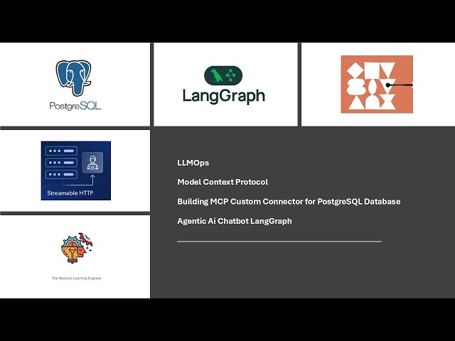 LLMOps: Conector MCP personalizado para PostgreSQL, Streamable HTTP #machinelearning  #datascience