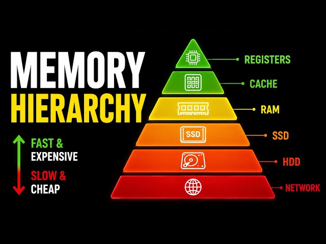 The Cost of Speed: Memory Hierarchy Exposed | RAM , SDD, CACHE System design Consideration