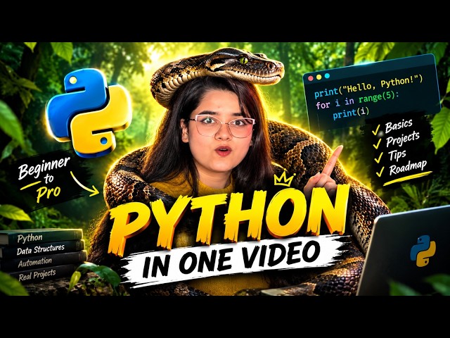 Python Full Course🔥 for Beginners | Code, Assignments, Interview Questions