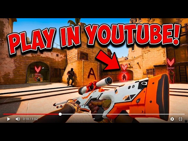 PLAYABLE CS:GO Mirage Map in Youtube! (Last Level Is INSANE)