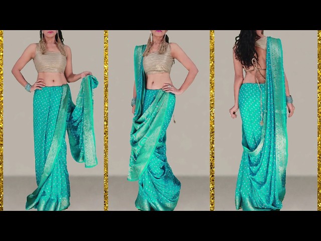 How To Wear Bandhani Saree In Modern Style